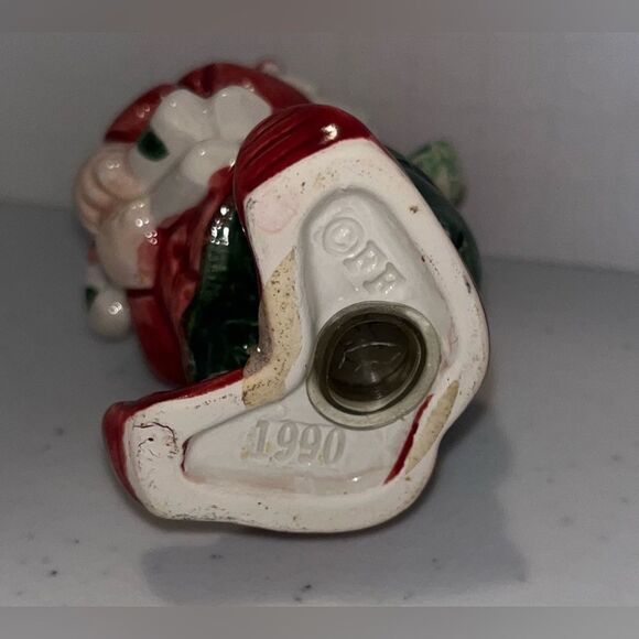 Fitz & Floyd 1990 Santa holding candy canes Salt/Pepper Shaker *Only 1 Christmas - Picture 5 of 5